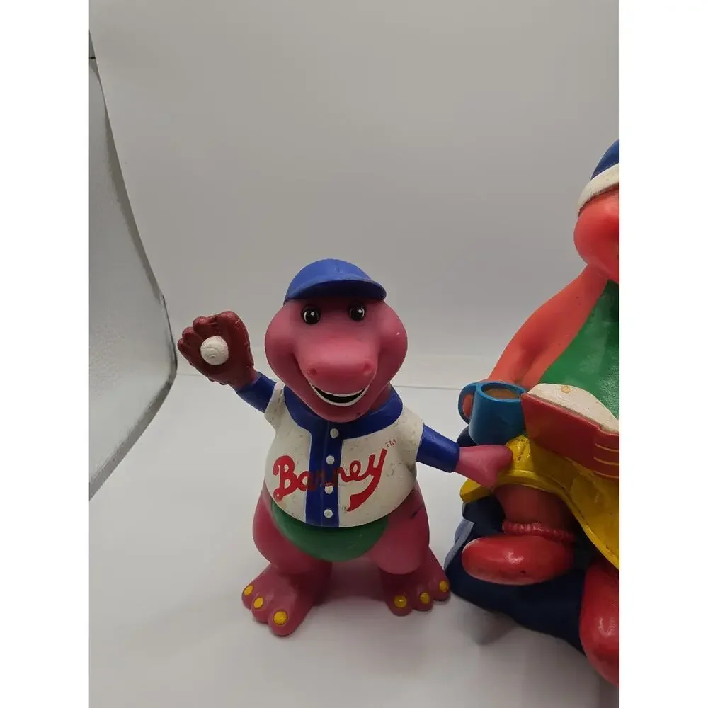 Set Of Vintage Barney The Dinosaur Figurines The Lyons Group